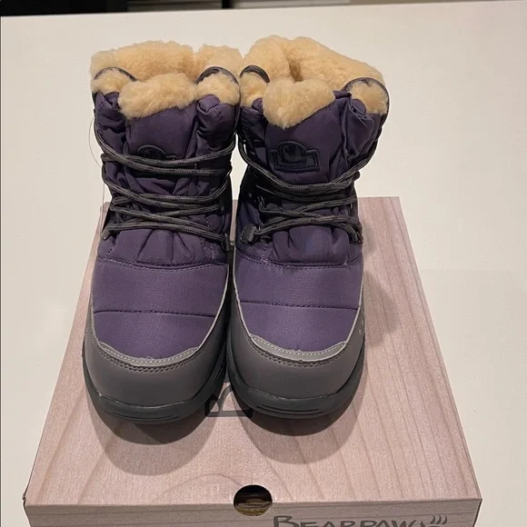NEW with tags BearPaw Purple/Black Waterproof Boots - Picture 3 of 7